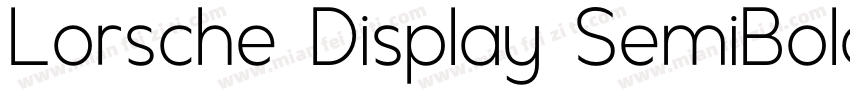 Lorsche Display SemiBold字体转换